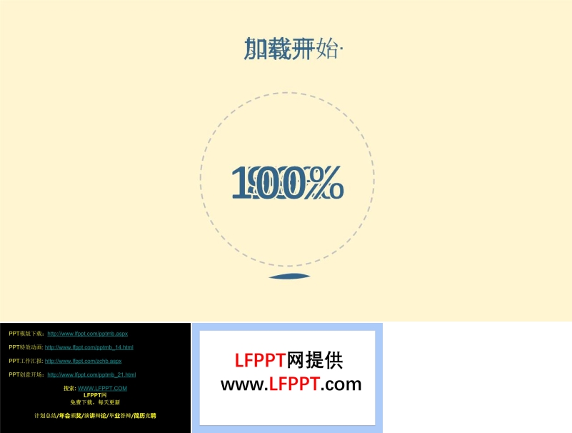 動態(tài)波浪加載開場動畫創(chuàng)意開場動畫PPT模板