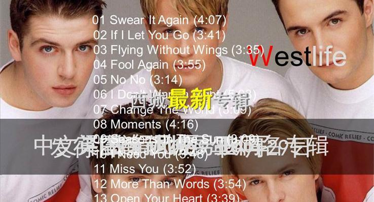 天好作品之十丨WestLife之音樂(lè)PPT模板