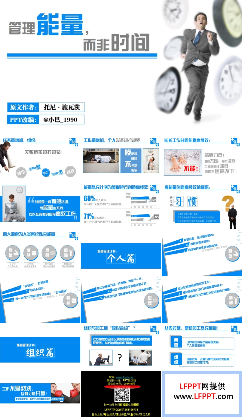企業(yè)培訓(xùn)之能量的管理教育培訓(xùn)PPT模板