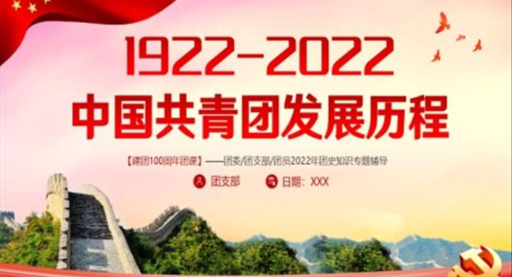 中國共青團(tuán)發(fā)展歷程ppt