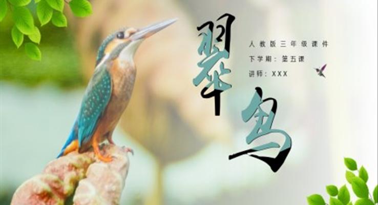 《翠鳥(niǎo)》教育教學(xué)課件PPT